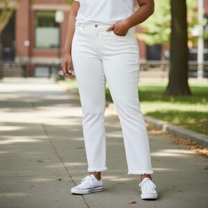 J. Crew Slim Boyfriend Jeans Women’s 20/35 White Denim